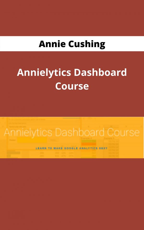 Annie Cushing – Annielytics Dashboard Course – Available Now!!!