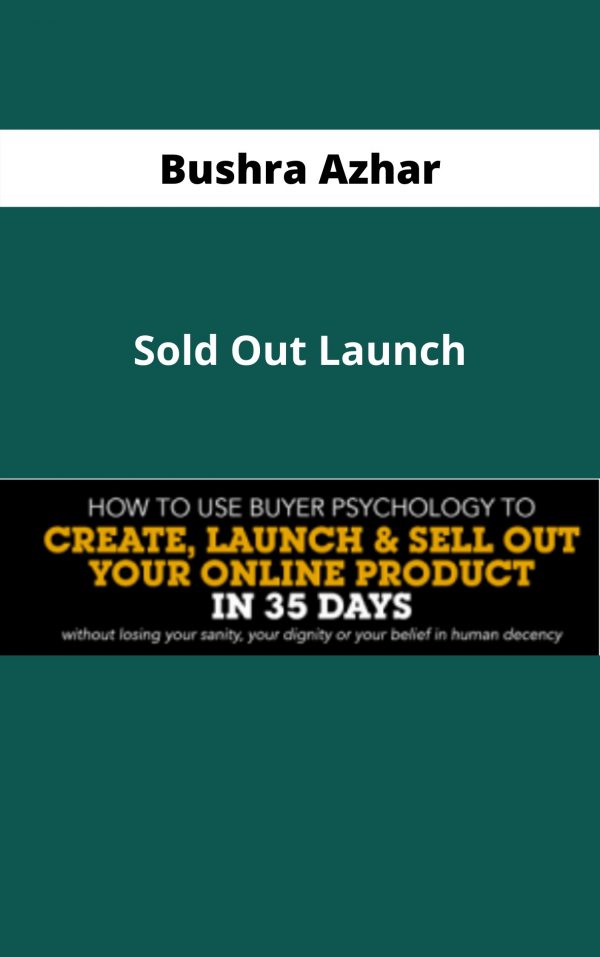 Bushra Azhar – Sold Out Launch – Available Now!!!