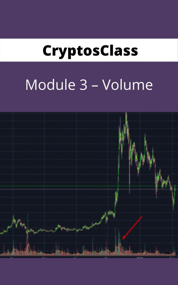 Cryptosclass – Module 3 – Volume, Trendlines And Indicators- Available Now !!!
