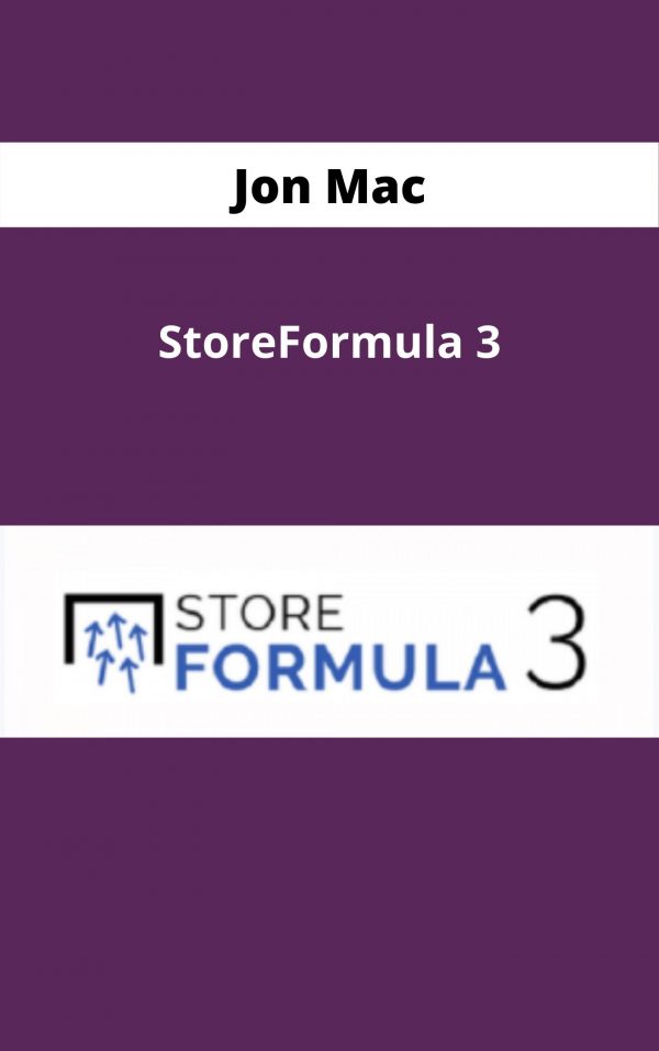 Jon Mac – Storeformula 3 – Available Now!!!
