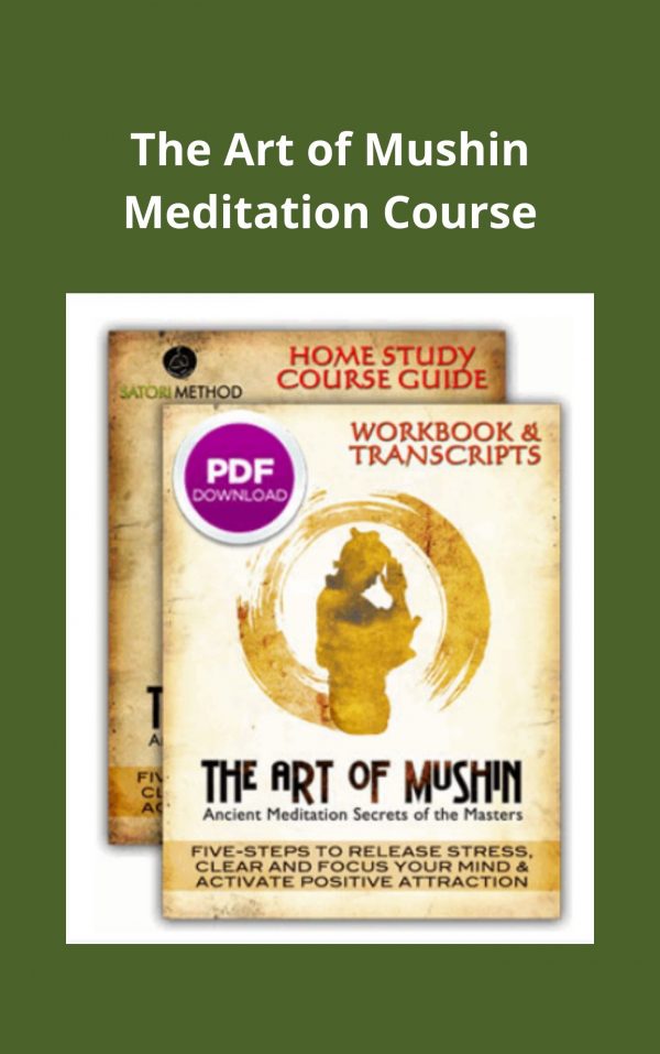 The Art Of Mushin Meditation Course – Available Now !!!