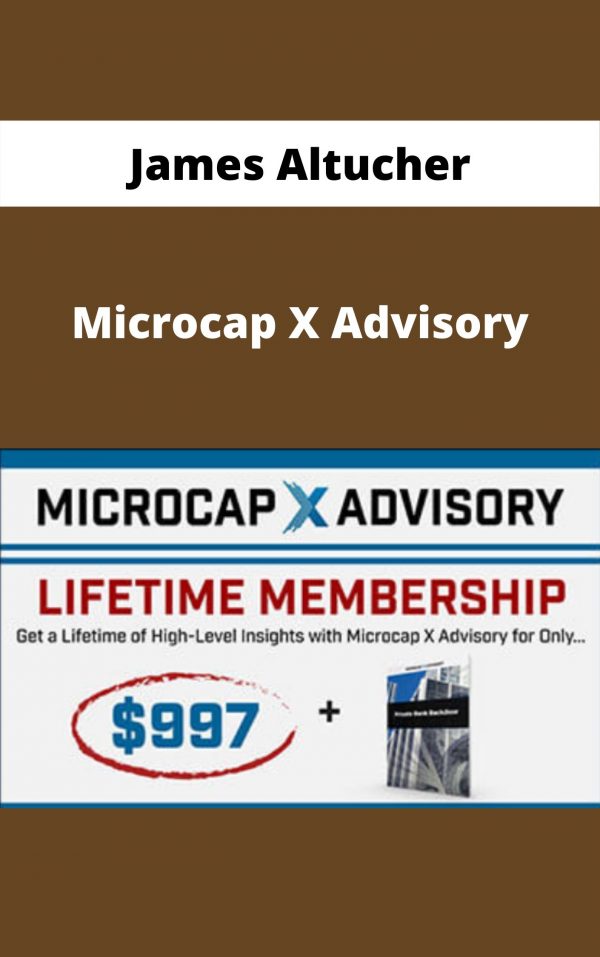 James Altucher – Microcap X Advisory – Available Now!!!