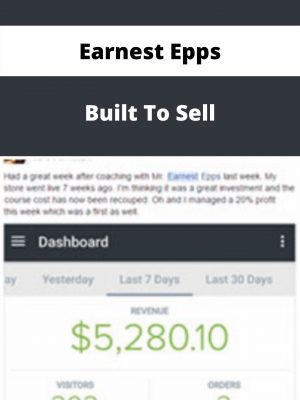 Earnest Epps – Built To Sell – Available Now!!!