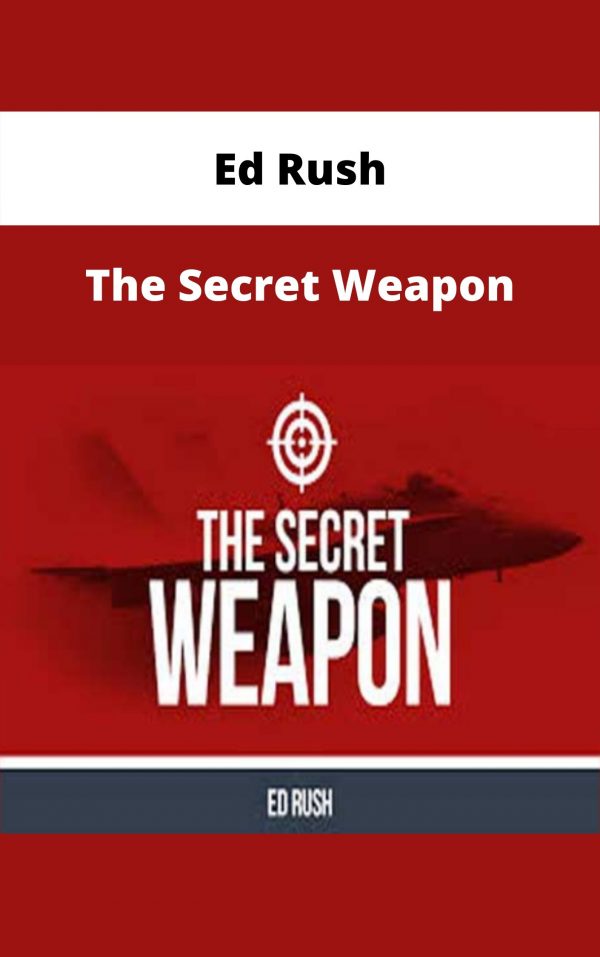 Ed Rush – The Secret Weapon – Available Now!!!