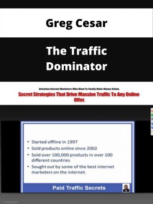 Greg Cesar – The Traffic Dominator – Available Now!!!