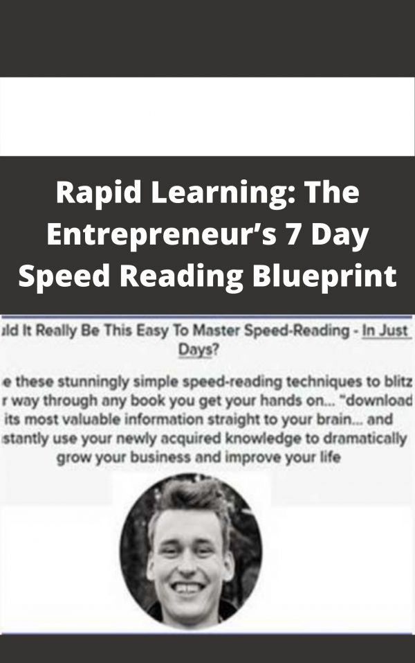 Rapid Learning: The Entrepreneur’s 7 Day Speed Reading Blueprint – Available Now!!!