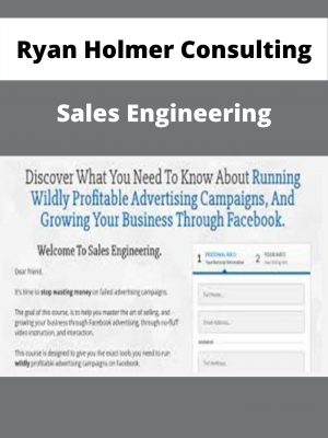 Ryan Holmer Consulting – Sales Engineering – Available Now!!!
