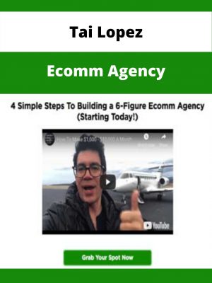 Tai Lopez – Ecomm Agency – Available Now!!!