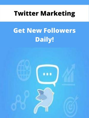 Twitter Marketing – Get New Followers Daily! – Available Now!!!