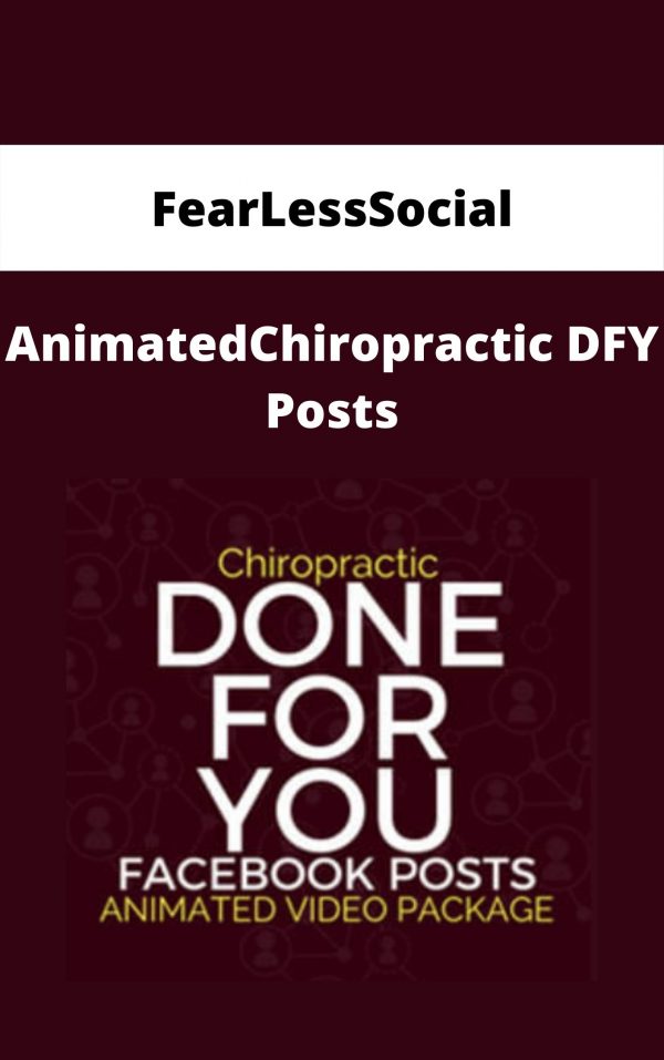 Fearlesssocial – Animatedchiropractic Dfy Posts