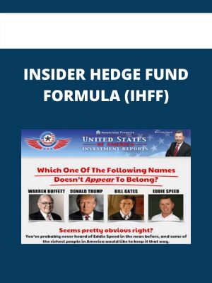 Insider Hedge Fund Formula (ihff) – Available Now!!!