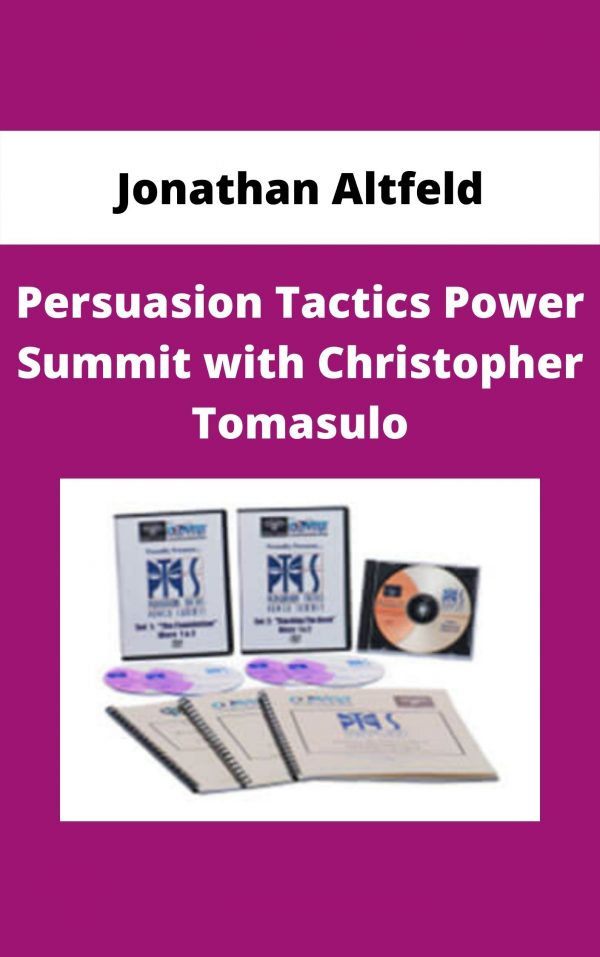 Jonathan Altfeld – Persuasion Tactics Power Summit With Christopher Tomasulo
