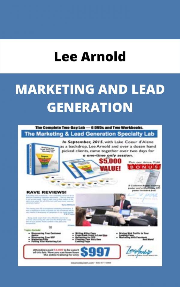 Lee Arnold – Marketing And Lead Generation