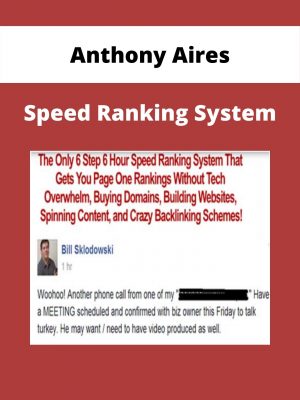 Anthony Aires – Speed Ranking System
