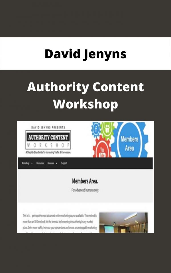 David Jenyns – Authority Content Workshop