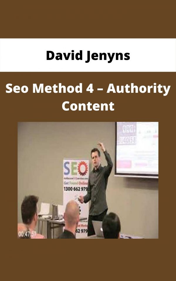 David Jenyns – Seo Method 4 – Authority Content