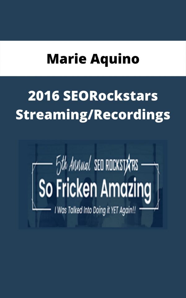 Marie Aquino – 2016 Seorockstars Streaming/recordings