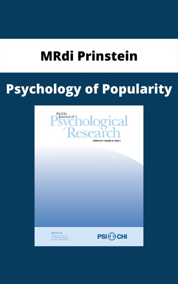 Mrdi Prinstein – Psychology Of Popularity