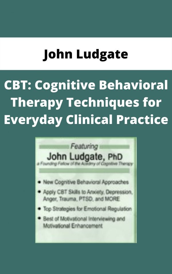 Cbt: Cognitive Behavioral Therapy Techniques For Everyday Clinical Practice – John Ludgate