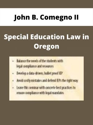 Special Education Law In Oregon – John B. Comegno Ii